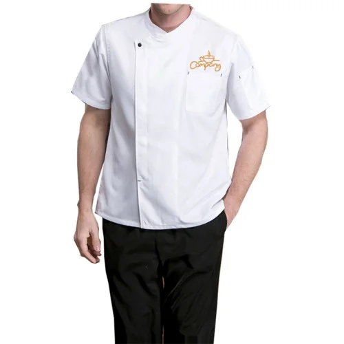 Customized Short Sleeve Chef Coat White